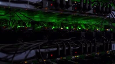 An expansive mining farm in South Africa filled with ASIC machines