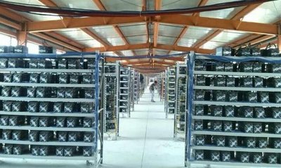 Inside a high-security mining farm facility ensuring operational stability